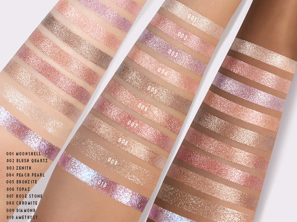 Time Phoria Illumina Jelly Eyeshadow Stick Color swatches with color names