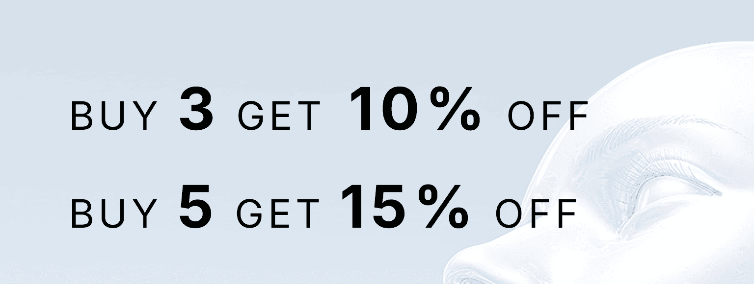 Buy 3 Save 10%, Buy 5 Save 15%